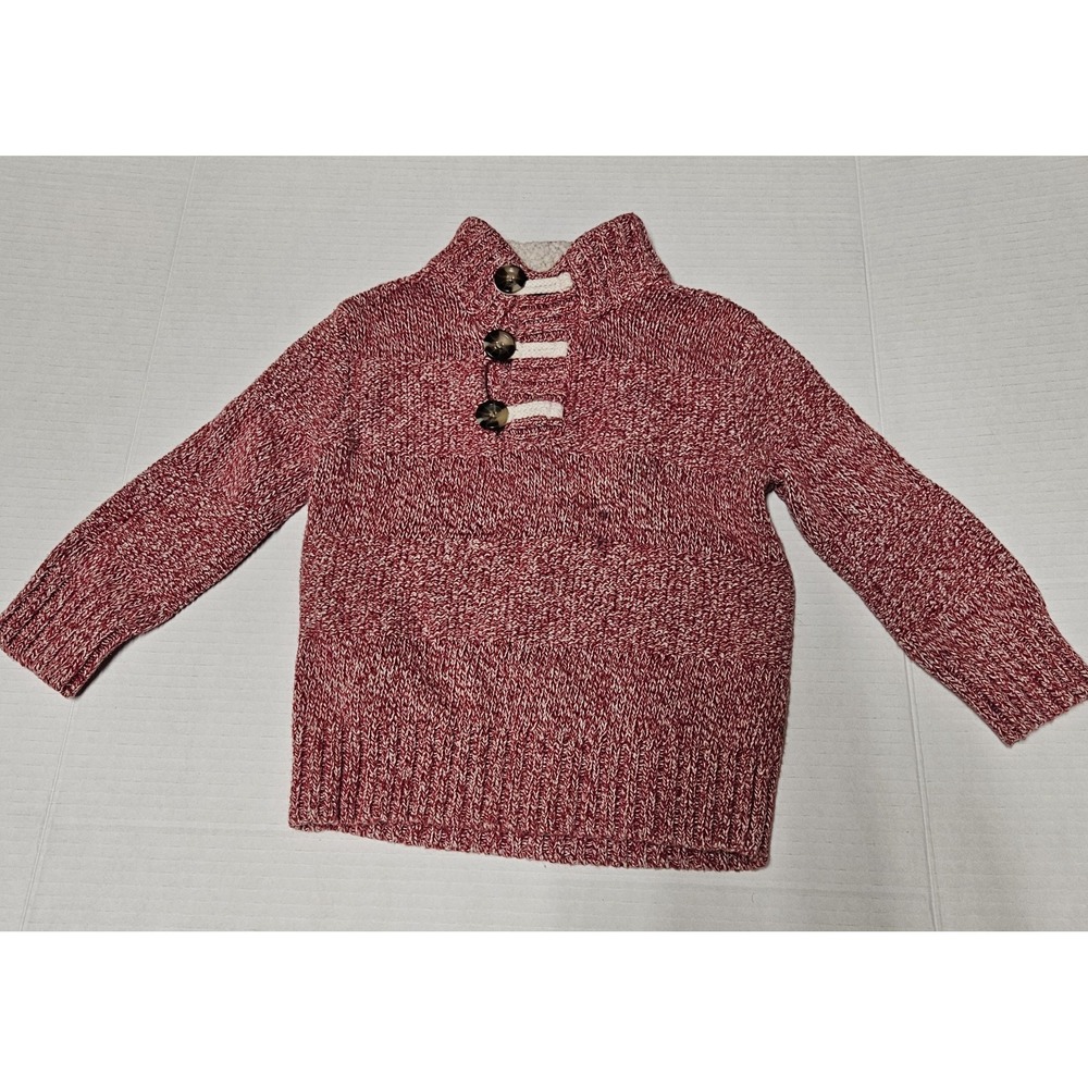 Cat & Jack Toddler 2t Unisex Sweater Pullover With Buttons Long Sleeve. - Picture 1 of 5
